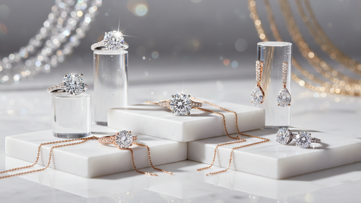 Sparkling clean jewelry banner